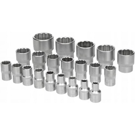 Set tubulare 12 puncte 1/2 inch 8-36 mm, 21 piese, din oțel CrV, în valiză de depozitare, MaxRom - Img 7