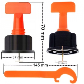 Sistem de nivelare gresie reutilizabile pene cleme 100 el. TA4221 – Kraft&Dele