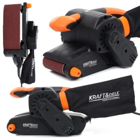 Șlefuitor cu bandă KraftDele KD1679, 1850W, bandă 76x457 mm, pentru lemn, metal, tencuială și plastic - Img 2