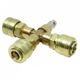 Splitter cu patru cai cu cuplaje rapide pentru compresor de aer B-AC0041 - Img 1
