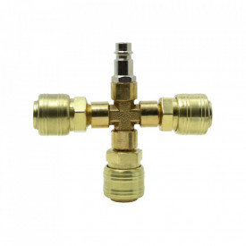 Splitter cu patru cai cu cuplaje rapide pentru compresor de aer B-AC0041 - Img 2