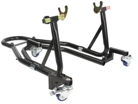Stand moto față + spate Mar-Pol M80171, tip COMBO cu roți pivotante și blocare, pentru lucrări de service și întreținere - Img 2