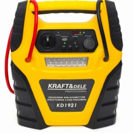 Starter auto multifuncțional 5 în 1 KraftDele KD1921 cu compresor, lanternă LED și alimentare 12V/USB - Img 11