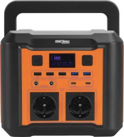 Stație de alimentare portabilă KraftDele KD5531, 296Wh, 20Ah, 14,8V, 300W, cu AC 230V, USB, Type-C și încărcare solară