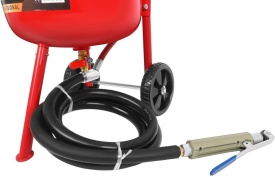 Statie de sablare profesionala cu nisip mobila 38L 400–700 l/min MXK5854 - Img 2
