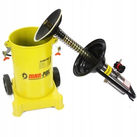 Stație pneumatică de gresare Mar-Pol 12L, pompă de gresare cu furtun 5 m și pistol rotativ pentru utilaje și echipamente cu niplu M78059 - Img 3