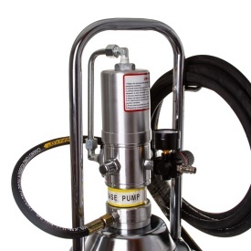 Stație pneumatică de gresare Mar-Pol M78057, 15L, pentru utilaje cu kalamită, furtun 5 m și pistol rotativ - Img 3