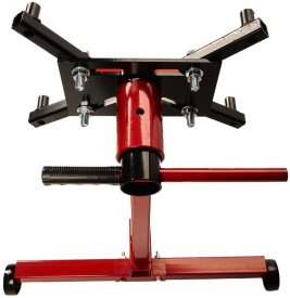 Stativ atelier pentru motor și cutie de viteze 450 kg KraftDele KD1361, cap rotativ 360° și roți metalice - Img 8