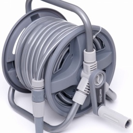 Stativ cu furtun de grădină 40 m + 2 m KraftDele KD2080, suport aluminiu, furtun 1/2 inch, set pentru udare