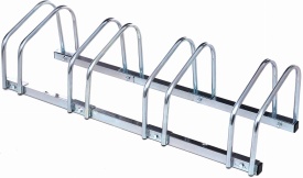 Suport metalic pentru 4 biciclete KraftDele KD651, rastel de parcare stabil cu ancorare și compatibilitate anvelope 35-60 mm - Img 3