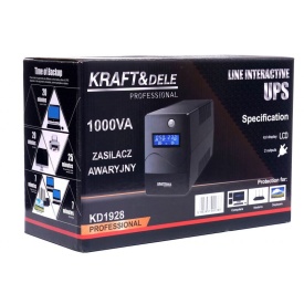 Sursa de alimentare neintreruptibila UPS 1000VA 600W LCD KD1928 – Kraft&Dele