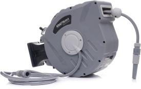 Tambur automat cu furtun de grădină KraftDele KD2083 – 20m + 2m, 1/2 inch, Montaj pe perete, Carcasă PP, Presiune 24 bar