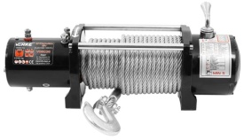 Troliu auto electric VERKE 12V 12000 lbs cu cablu de oțel 24 m, telecomandă radio și cu fir, pentru ATV, off-road și remorci - Img 9