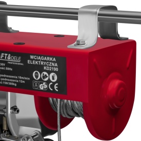 Troliu electric KraftDele KD2190, 230V, 650W, capacitate 150/300 kg, cu telecomandă și înălțime de ridicare până la 12 m - Img 6