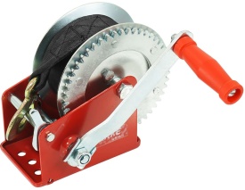 Troliu manual cu manivelă 850 kg, bandă 10 m și cârlig cu siguranță, pentru tractare, tensionare și fixare, MaxRom V87248 - Img 4