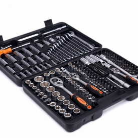 Trusă de scule KraftDele KD10470, 219 piese, cu chei tubulare, biți și accesorii, în valiză pentru atelier și garaj - Img 6