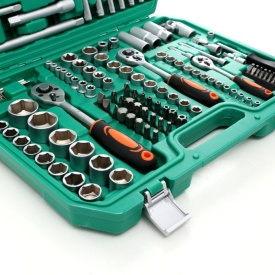 Trusă profesională de chei tubulare și biți Torx KraftDele KD308, 172 piese, cu clichet și valiză de transport - Img 8