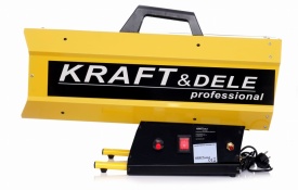 Tun de căldură pe gaz KraftDele KD11736, 60 kW, cu reductor și furtun, pentru încălzire rapidă în ateliere, hale și șantiere - Img 2