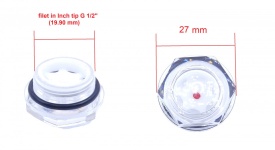 Vizor ulei cap compresor filet plastic 1/2" 19.90mm CH074