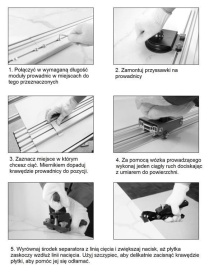 Zestaw do cięcia płytek dużych formatów 3200mm KD10674 - Img 12