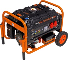 Agregat de curent monofazat KraftDele KD162, 3500 W, 230 V/12 V, pornire electrică și manuală