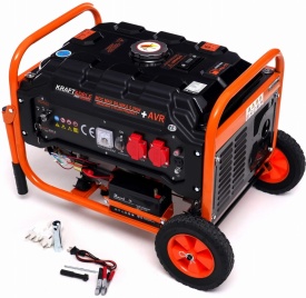 Agregat de curent monofazat KraftDele KD162, 3500 W, 230 V/12 V, pornire electrică și manuală - Img 12