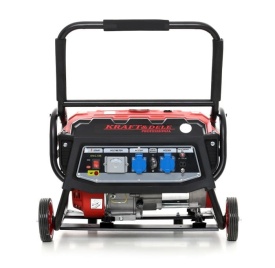 Agregat de curent pe benzină KraftDele KD138, 3000W, 230V/12V, monofazat, cu roți transport și mâner pliabil - Img 2
