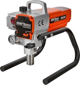 Agregat de vopsire hidrodinamic KraftDele KD5796, 1500W, debit 2,5 l/min, cu accesorii pentru pereți, tavane și fațade - Img 4