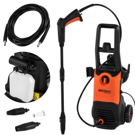 Aparat de spălat cu presiune KraftDele KD5380, 2900 W, 200 bar lucru, 220 bar max, cu pianownică și accesorii - Img 2