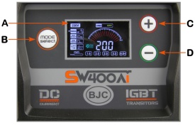 Aparat de sudură invertor Mar-Pol SW400Ai MMA/LIFT TIG, reglaj 20-200 A, afișaj digital și răcire activă - Img 9
