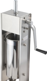 Aparat manual de umplut cârnați KraftDele KD4132, capacitate 5 kg, 4 pâlnii, inox, pentru preparate de casă și mezeluri - Img 3