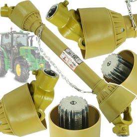 Arbore cardanic PTO telescopic cu articulații 90 cm, profil frezat, extensibil până la 120 cm, MaxRom V65022 - Img 6