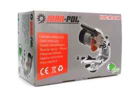 Ascuțitoare electrică pentru lanțuri drujbă Mar-Pol M79104, 160W, cu reglaj unghi, iluminare LED și bază metalică - Img 11