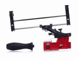 Ascuțitoare manuală pentru lanț drujbă KraftDele KD10154, tip cadru, cu limitator de adâncime, pentru ascuțire precisă pe șină
