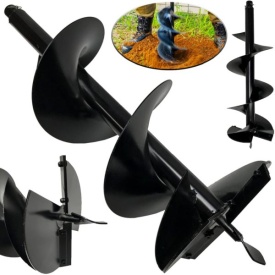 Burghiu pentru motoburghiu 250 x 800 mm MaxRom, din oțel, pentru găuri în sol și lucrări de forare - Img 7