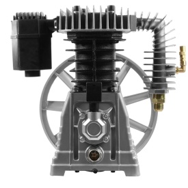 Cap compresor aer 2 pistoane MAR-POL Z-2090 M806863 – debit 820 l/min, cilindri fontă, răcitor lateral, fulie inclusă - Img 2