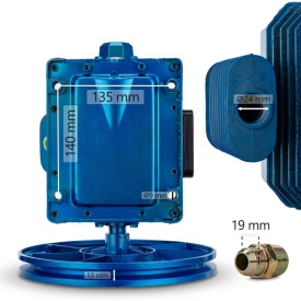 Cap compresor de aer cu 2 pistoane 700l/min 2-3kW 10 bari B-AC2070 - Img 10