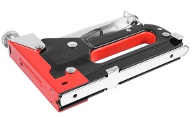 Capsator manual pentru tapițerie VERKE, corp metalic, 4-14 mm, reglaj forță, compatibil capse U/C/T, cu valiză - Img 4
