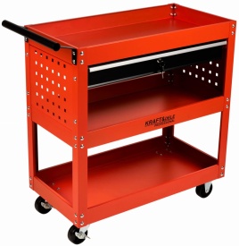 Cărucior atelier KraftDele KD366 – 4 sertare, roți cu frână, mobil, organizare scule, construcție metalică - Img 4
