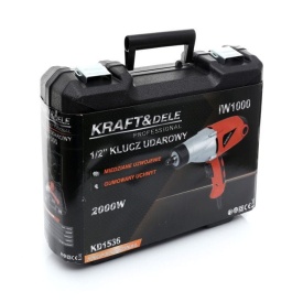 Cheie de impact electrică KraftDele KD1536, 2000W, 700 Nm, pătrat 1/2 inch, cu 4 tubulare și valiză - Img 10