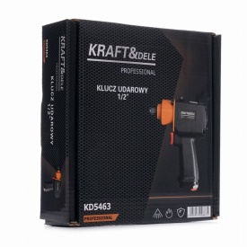 Cheie de impact pneumatică KraftDele KD5463 1/2 inch, mini, 850/1100 Nm, pentru service auto și spații greu accesibile - Img 11