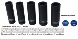 Cheie tubulara de IMPACT 1/2" ADLER AD-3513.18D 18mm varianta lunga – Kraft&Dele
