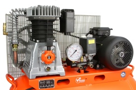 Compresor aer 200L 4kW BJC B88030 – debit 600 l/min, 10 bar, compresor profesional trifazic cu transmisie pe curea - Img 8