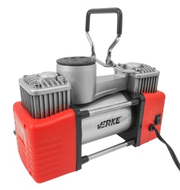 Compresor auto 12V MaxRom cu manometru precis, cilindru metalic dublu, furtun 5 m și alimentare la baterie sau priză auto - Img 2