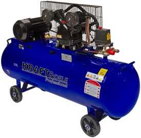 Compresor cu ulei KraftDele KD4060, 150L, 2 pistoane, 3.8 kW, 660 l/min, 400V, pentru atelier și aplicații pneumatice