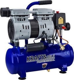 Compresor de aer fără ulei KraftDele KD4098, rezervor 9L, 550W, debit 155 L/min, compact pentru garaj și atelier - Img 4