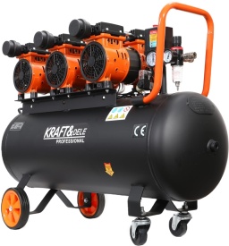 Compresor Fără Ulei 100L 580L/min 3 Motoare 6kW – Profesional pentru Atelier Intensiv | KraftDele KD1394