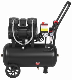 Compresor Fără Ulei 24L 1450W 249L/min 8 Bar – Profesional, Mobil, Ideal pentru Atelier & Stomatologie | KraftDele KD4081 - Img 5