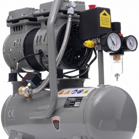 Compresor fără ulei KraftDele KD1384, rezervor 9L, 550W, 8 bar, 155 l/min, portabil pentru garaj, atelier și uz casnic - Img 2