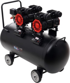 Compresor fără ulei KraftDele KD1387, 100L, 2 x 1500W, 8 bar, debit 290 L/min, pentru atelier, service și garaj - Img 10